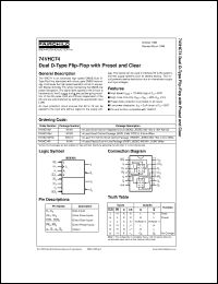 74VHC74MTCX Datasheet