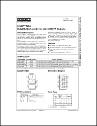 74VHCT574CW Datasheet