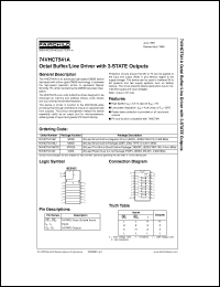 74VHCT541AMTCX Datasheet