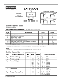 BAT54 Datasheet