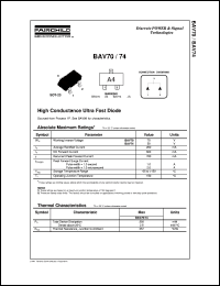 BAV74 Datasheet
