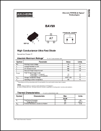 BAV99 Datasheet