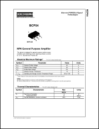 BCP54 Datasheet