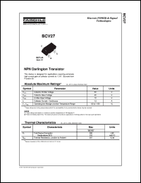 BCV27 Datasheet