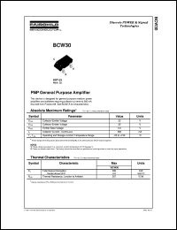 BCW30 Datasheet