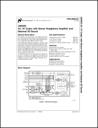 LM45BIM3 Datasheet