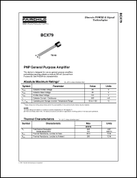 BCX79 Datasheet