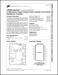 LM4652TF Datasheet