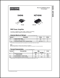D45H8 Datasheet