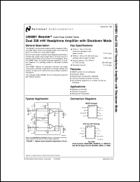 LM4882MDC Datasheet