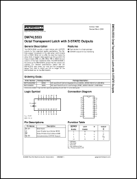 DM74LS573WM Datasheet