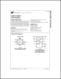 LM567CMX Datasheet