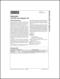 DM74LS670CW Datasheet