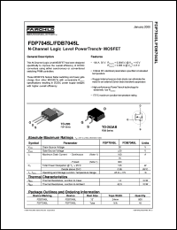 FDB7030BL Datasheet