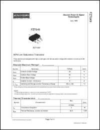 FZT649 Datasheet