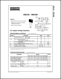 GBU4M Datasheet