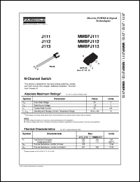 J112 Datasheet