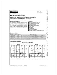 MM74C244WMX Datasheet