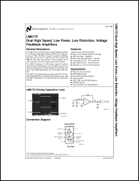 LM6172AMJ-QMLV Datasheet