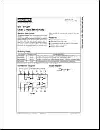 MM74HC00MTC Datasheet