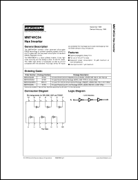 MM74HC04MTCX Datasheet