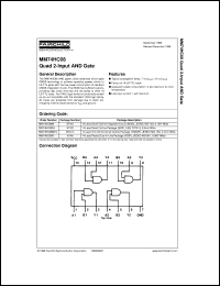 MM74HC08MTCX Datasheet