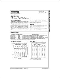 MM74HC151MTCX Datasheet