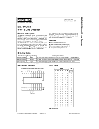 MM74HC154MTCX Datasheet