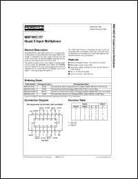 MM74HC157MTCX Datasheet
