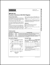 MM74HC165MTCX Datasheet