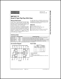 MM74HC175MTCX Datasheet