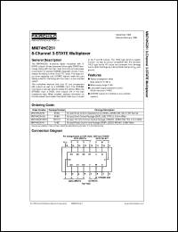 MM74HC251MTCX Datasheet