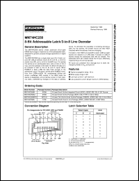 MM74HC259MTCX Datasheet