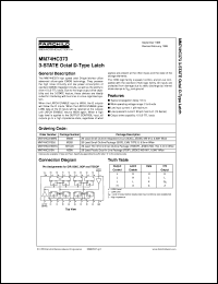 MM74HC373MTCX Datasheet