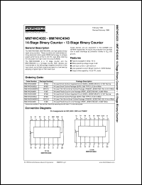 MM74HC4020SJX Datasheet