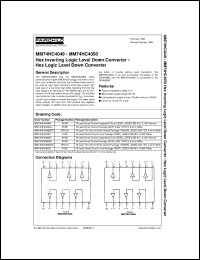 MM74HC4052MTC Datasheet