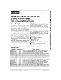 MM74HC4051MTCX Datasheet