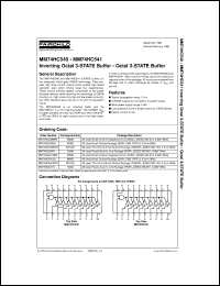 MM74HC540WM Datasheet