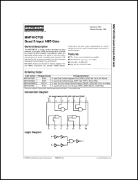 MM74HCT08MTCX Datasheet