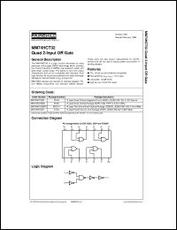 MM74HCT32MTCX Datasheet