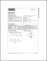 MM74HCU04MTCX Datasheet