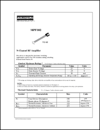 MPF102 Datasheet