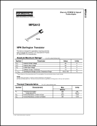 MPSA12 Datasheet