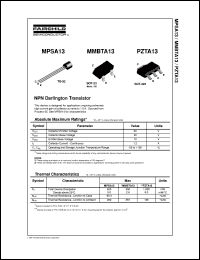 MPSA13 Datasheet