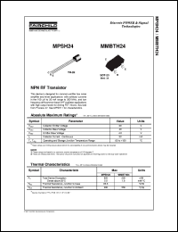 MPSH24 Datasheet