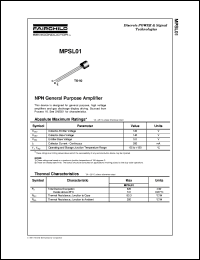 MPSL01 Datasheet