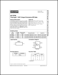 NC7ST86P5X Datasheet