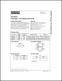 NC7SU04M5X Datasheet