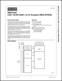 NM27C020VE150 Datasheet