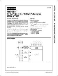 NM27C210VE150 Datasheet